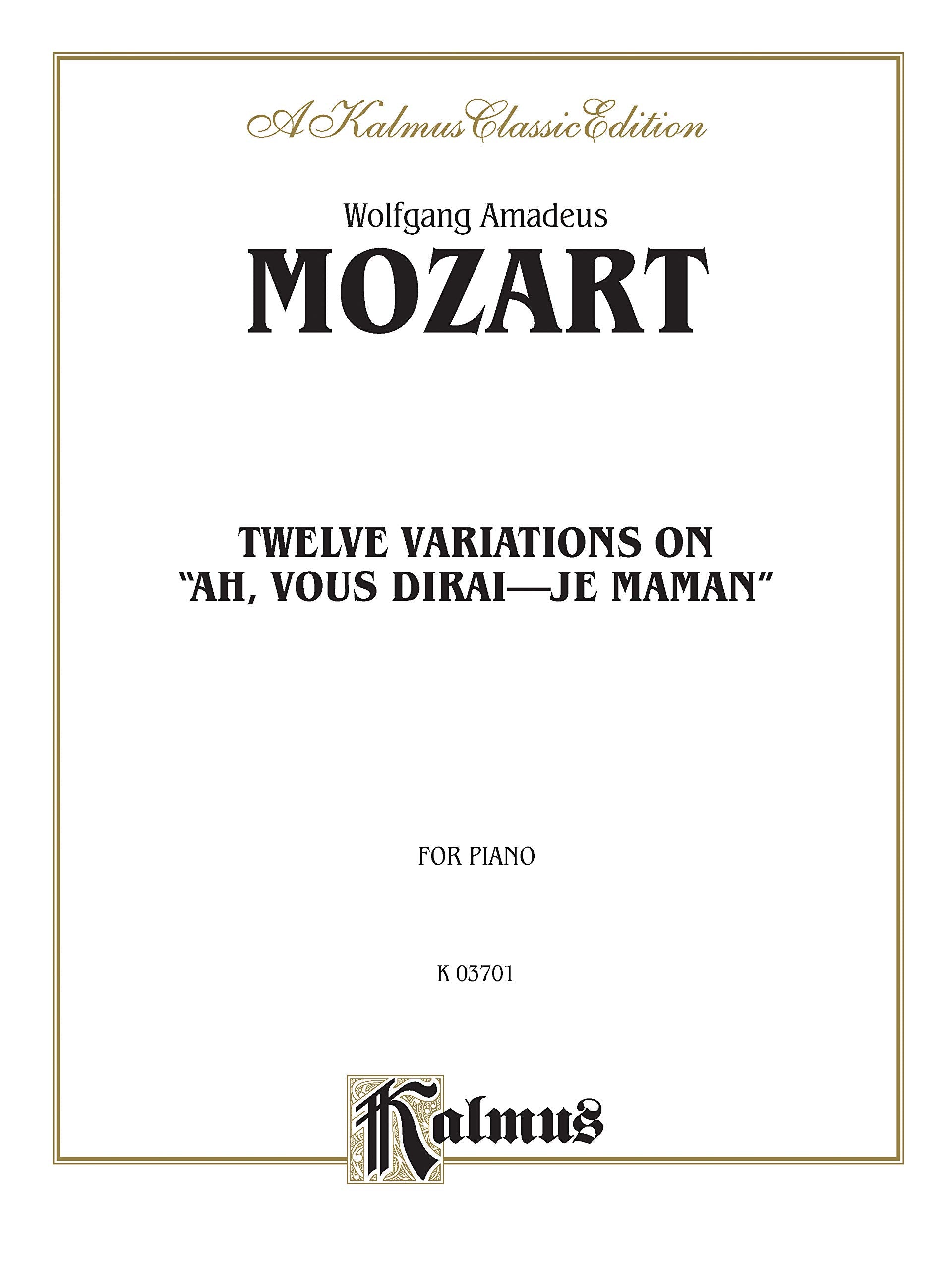 Twelve Variations on Ah, Vous DiraisJe, Maman