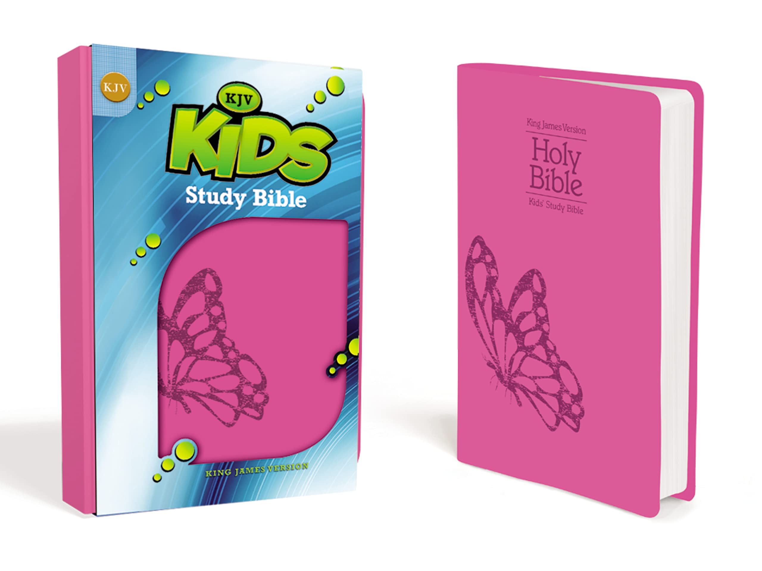 KJV, Kids Study Bible, Leathersoft, Pink,Used