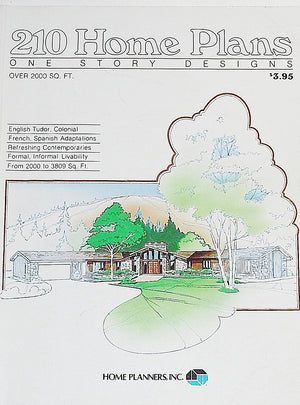 Two Hundred Ten Home Plans: One Story Designs Over Two Thousand Square Feet,Used