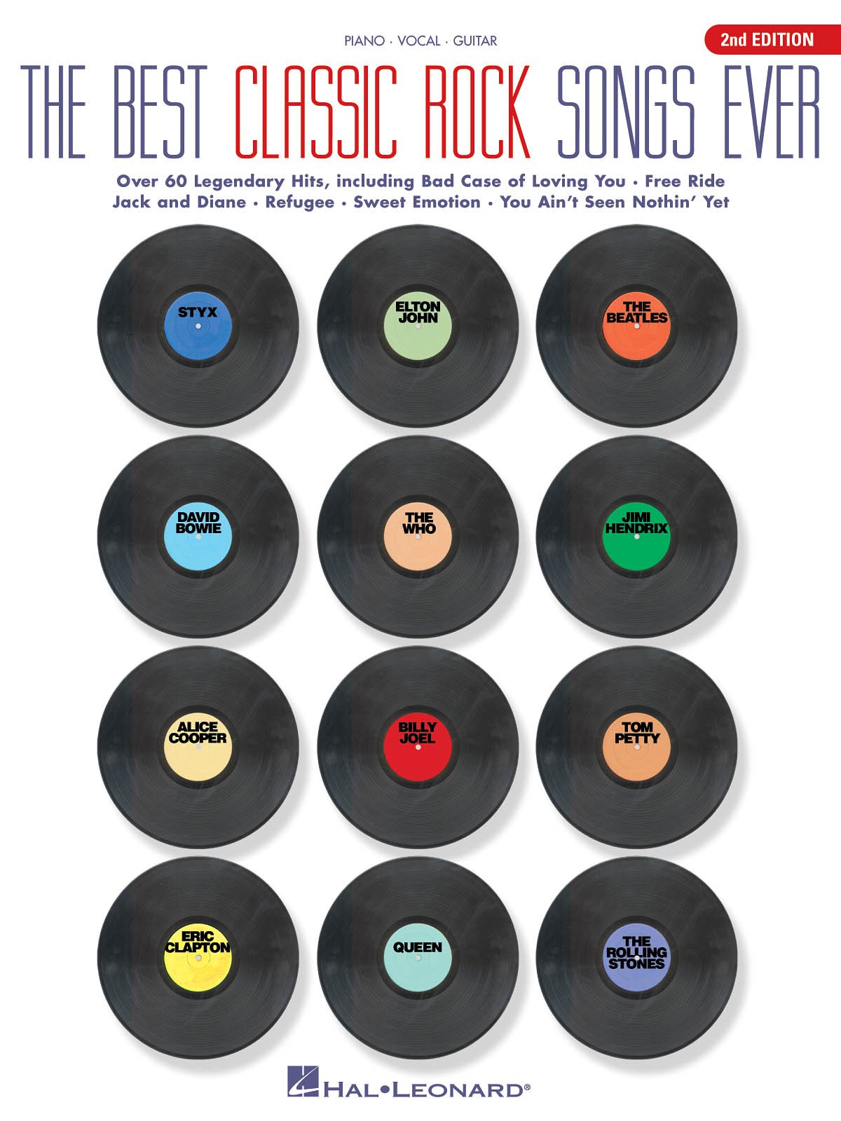The Best Classic Rock Songs Ever Piano, Vocal and Guitar Chords