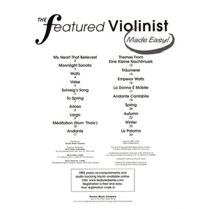 FEATURED VIOLINIST 3PART HYBRID BOOK,Used