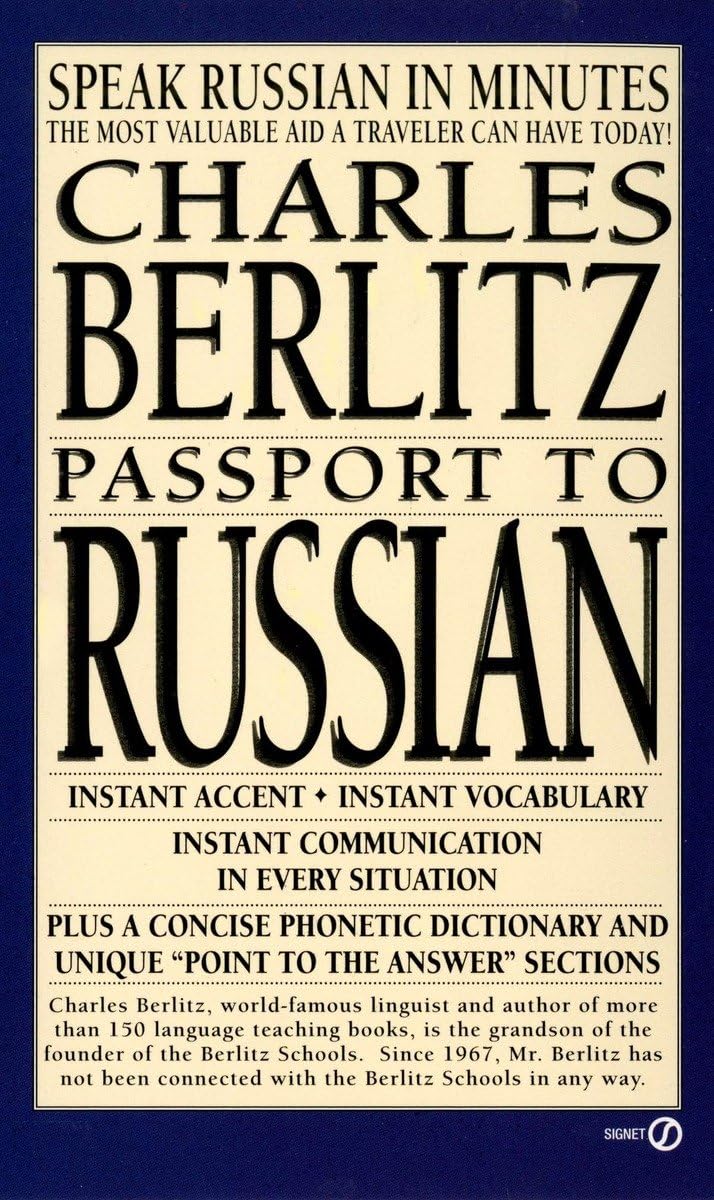 Passport to Russian: Speak Russian in Minutes (Berlitz Travel Companions),Used