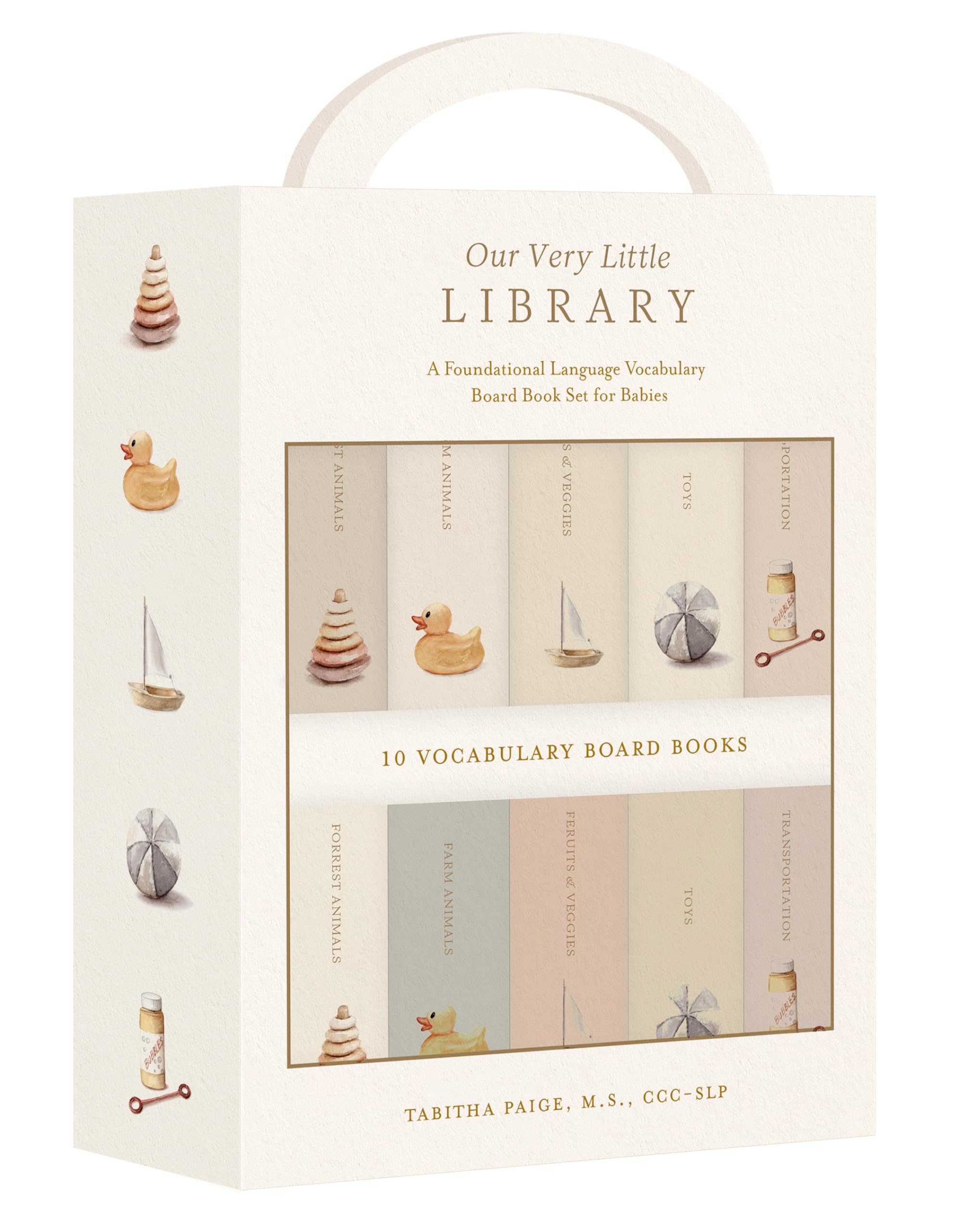 Our Very Little Library Board Book Set: A Foundational Language Vocabulary Board Book Set for Babies (Our Little Adventures Seri,New