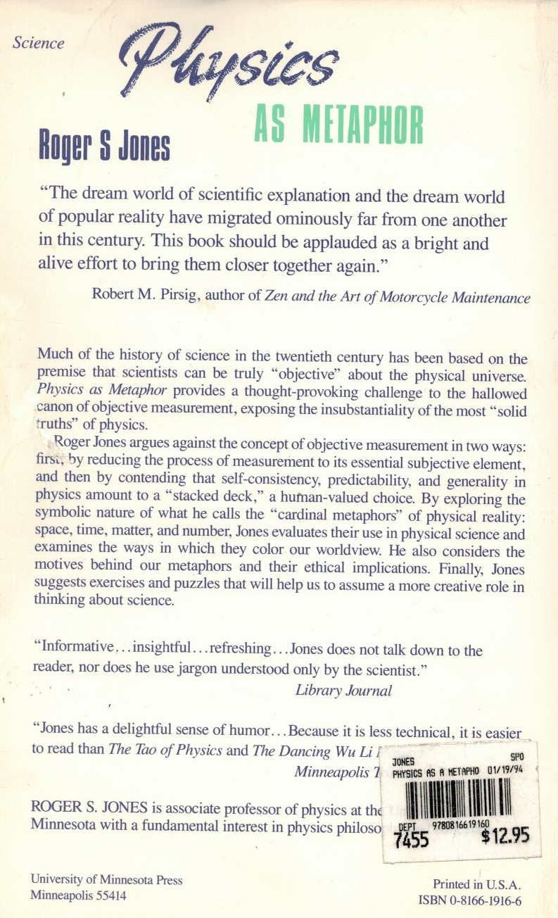 Physics As Metaphor,Used