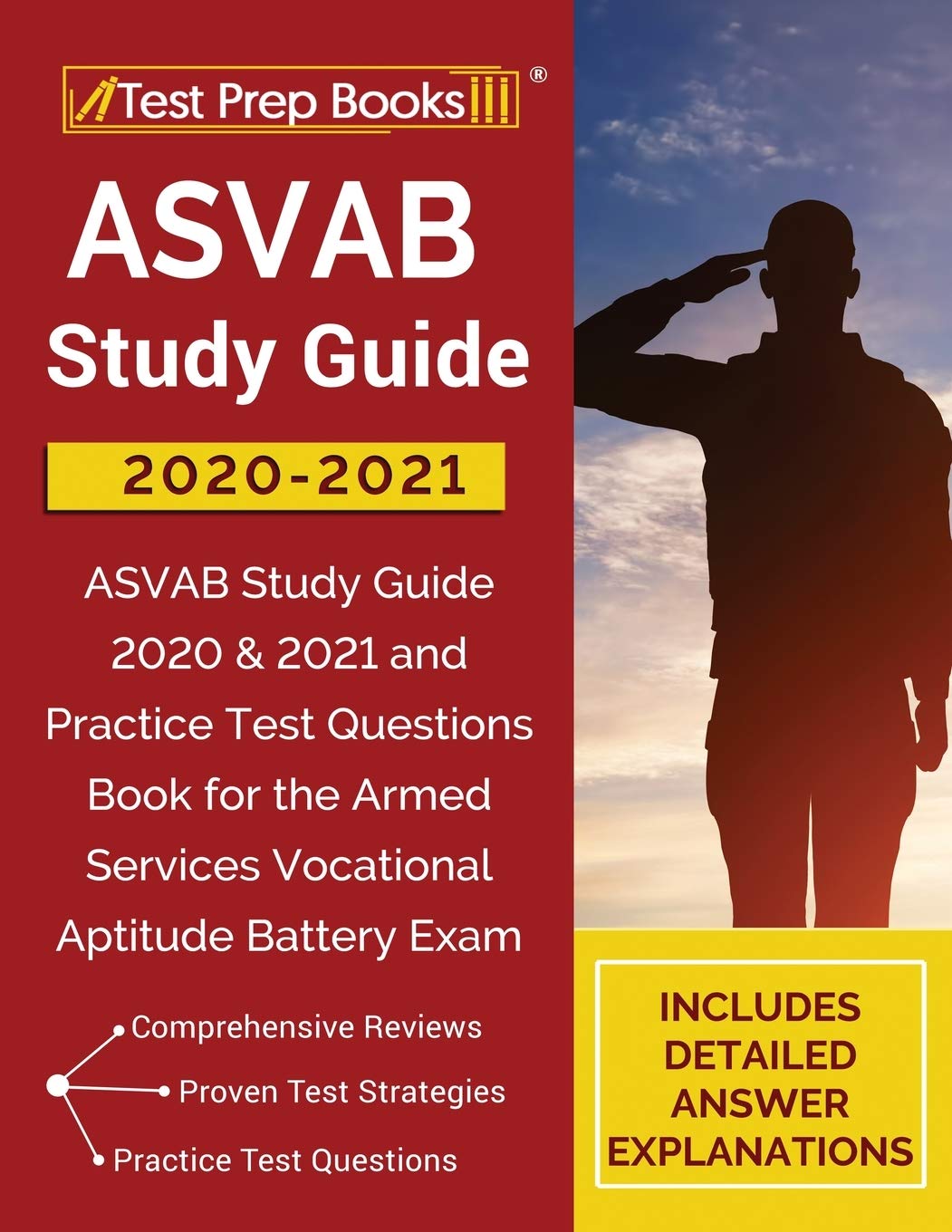 Asvab Study Guide 20202021: Asvab Study Guide 2020 & 2021 And Practice Test Questions Book For The Armed Services Vocational Ap,Used
