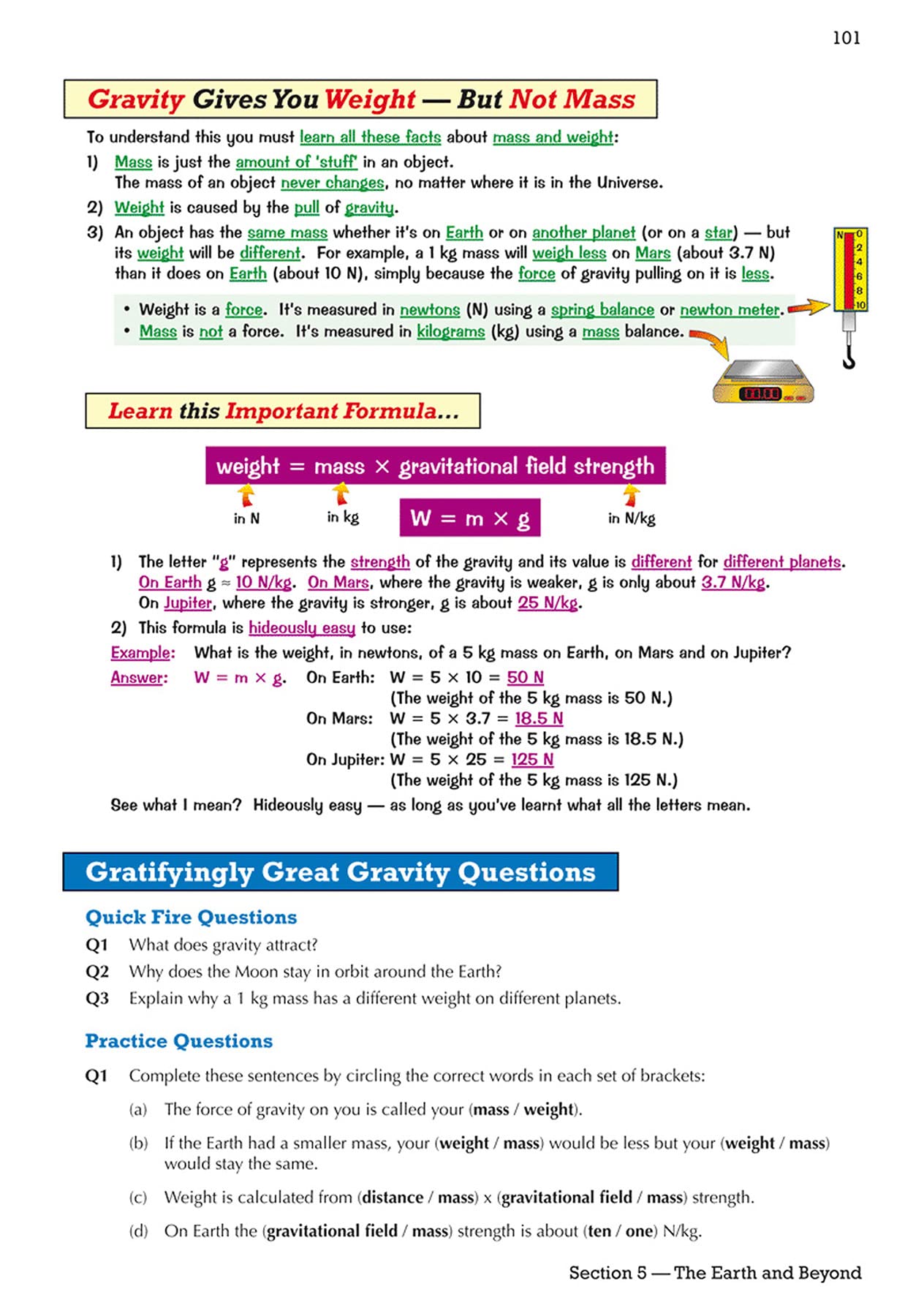 KS3 Physics Study & Question Bk & Online,Used