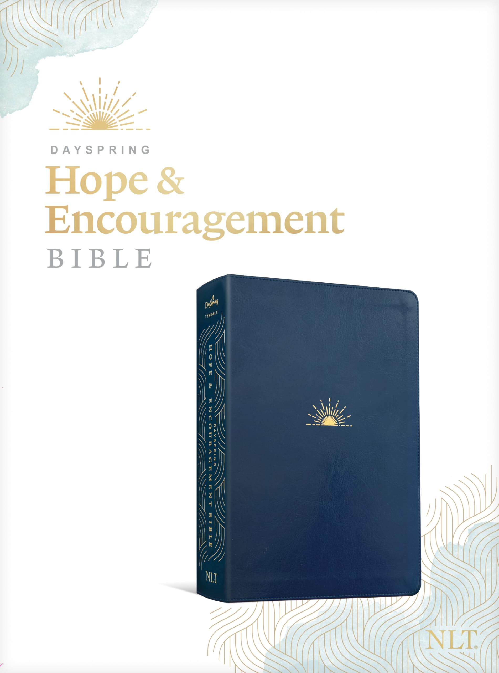 NLT DaySpring Hope & Encouragement Bible (LeatherLike, Navy Blue),Used