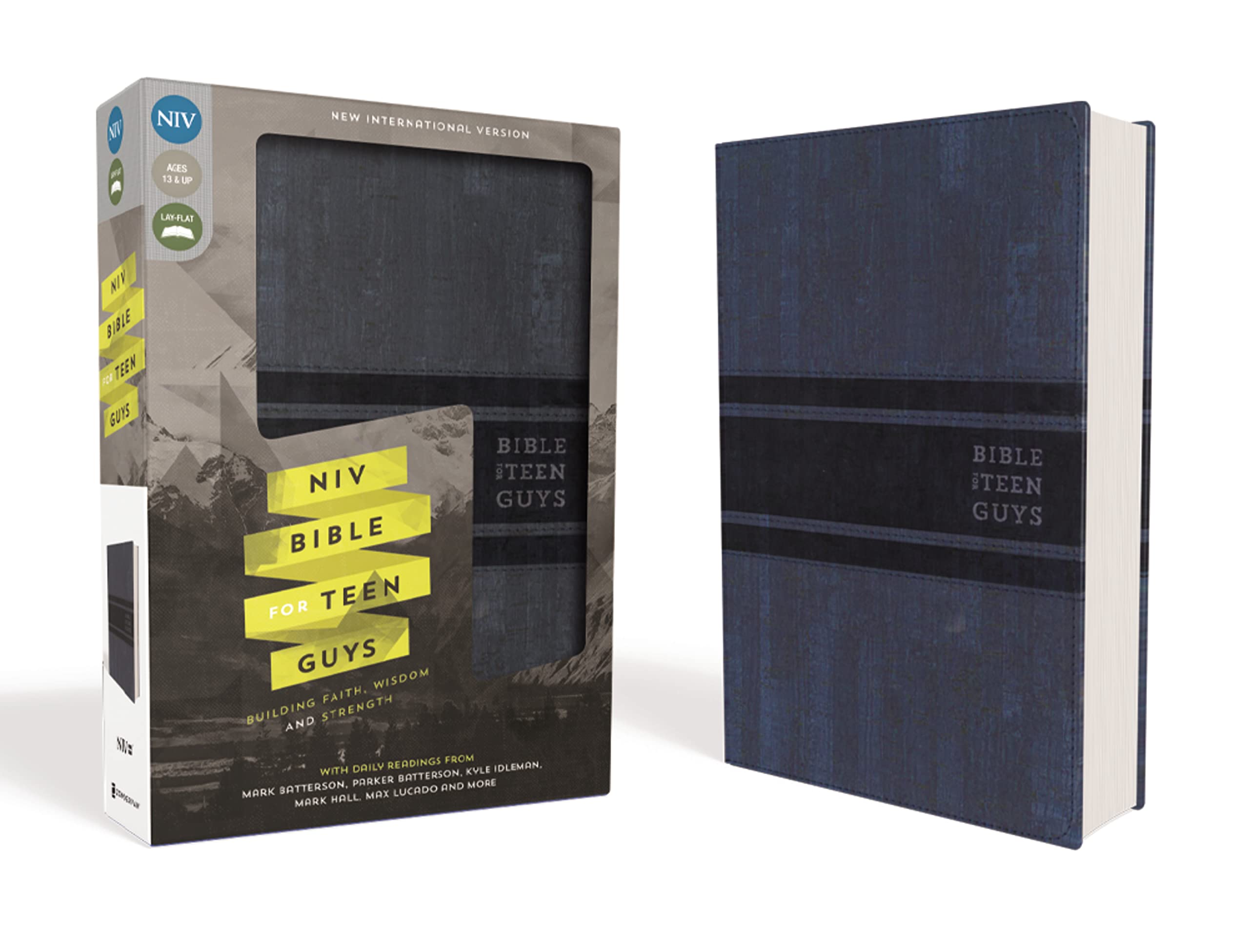 NIV, Bible for Teen Guys, Leathersoft, Blue: Building Faith, Wisdom and Strength,New