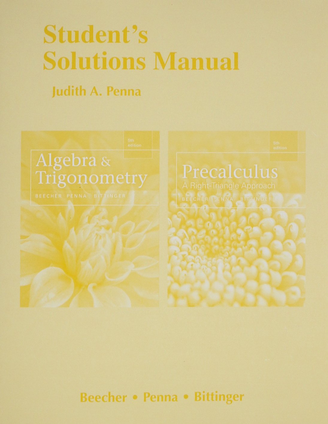 Student Solutions Manual for Algebra and Trigonometry and Precalculus: A Right Triangle Approach,Used