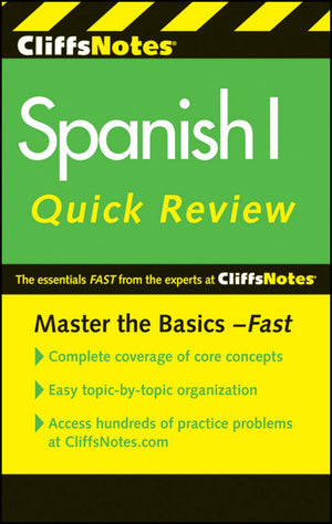 CliffsNotes Spanish I Quick Review, 2nd Edition,Used