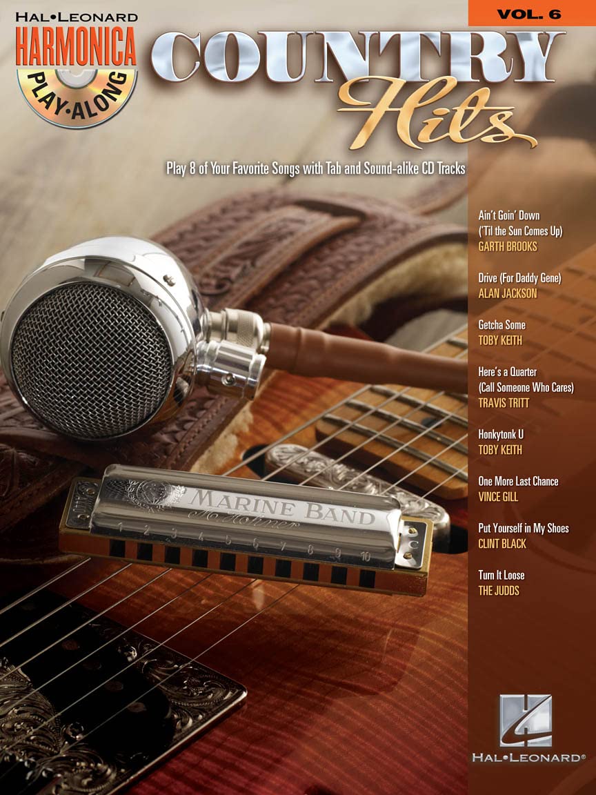 Country Hits: Harmonica PlayAlong Volume 6,Used