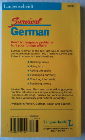 Survival German (English and German Edition),Used