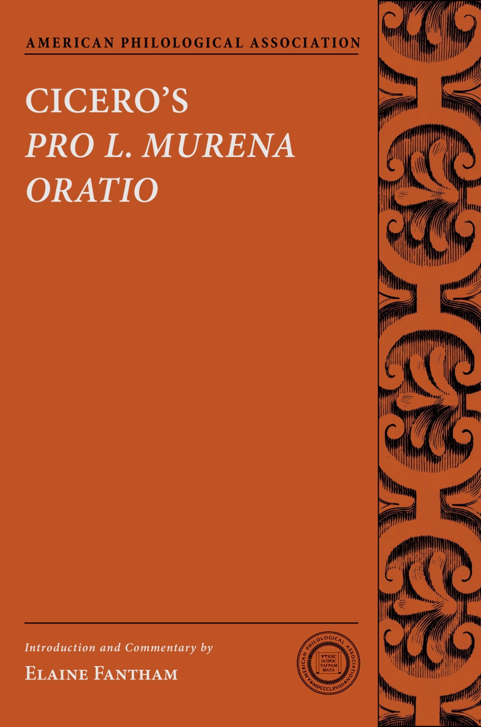 Cicero's Pro L. Murena Oratio (Society for Classical Studies Texts & Commentaries),Used
