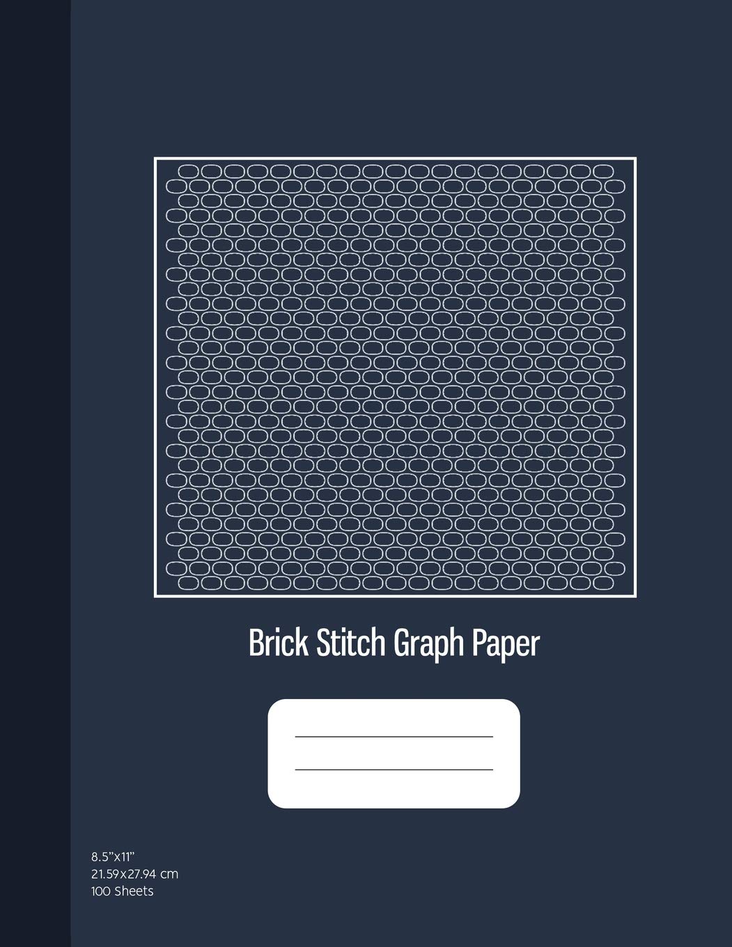 Brick Stitch Graph Paper: Beadwork Stitch Patterns, Brick Stitch Beadwork, 100 Sheets (8.5