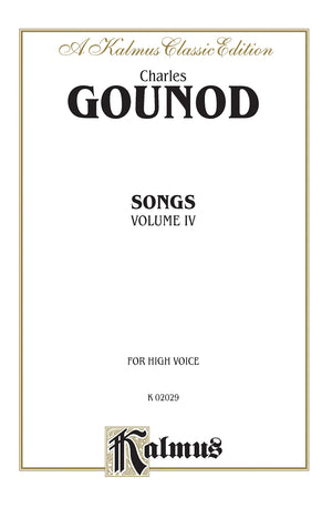 Songs, Vol 4: High Voice (French Language Edition) (Kalmus Edition, Vol 4) (French Edition),New