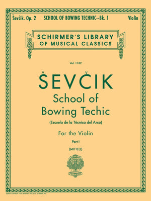 School of Bowing Technics, Op. 2  Book 1: Schirmer Library of Classics Volume 1182 Violin Method,Used