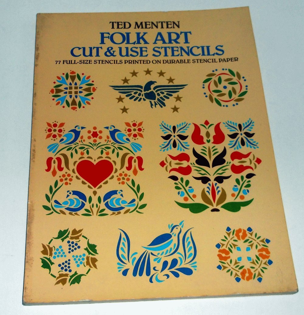 Folk Art Cut & Use Stencils,New