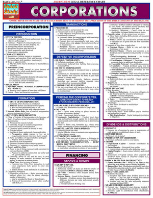 Quick Study Corporations (Quick Study Law),Used