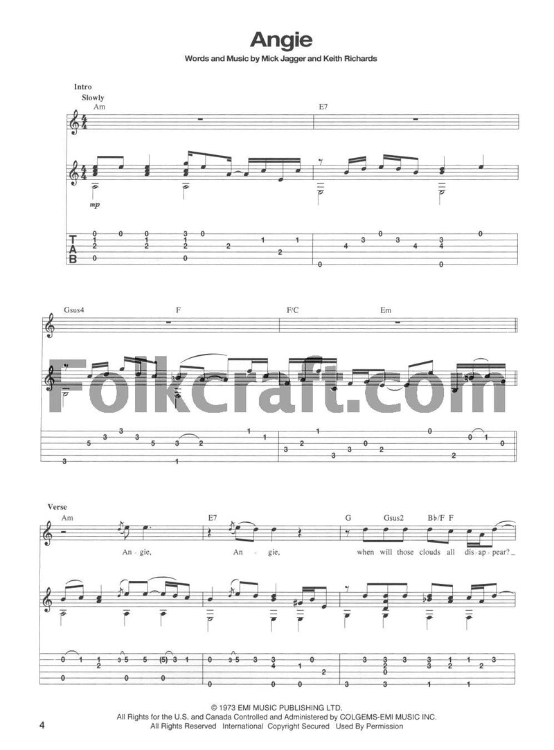 Classic Rock For Fingerstyle Guitar,Used