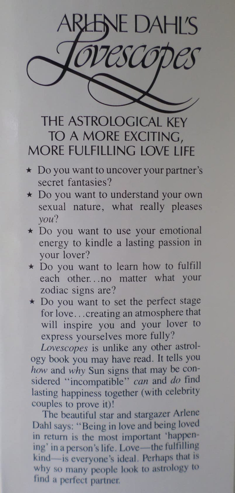 Arlene Dahl's Lovescopes,Used