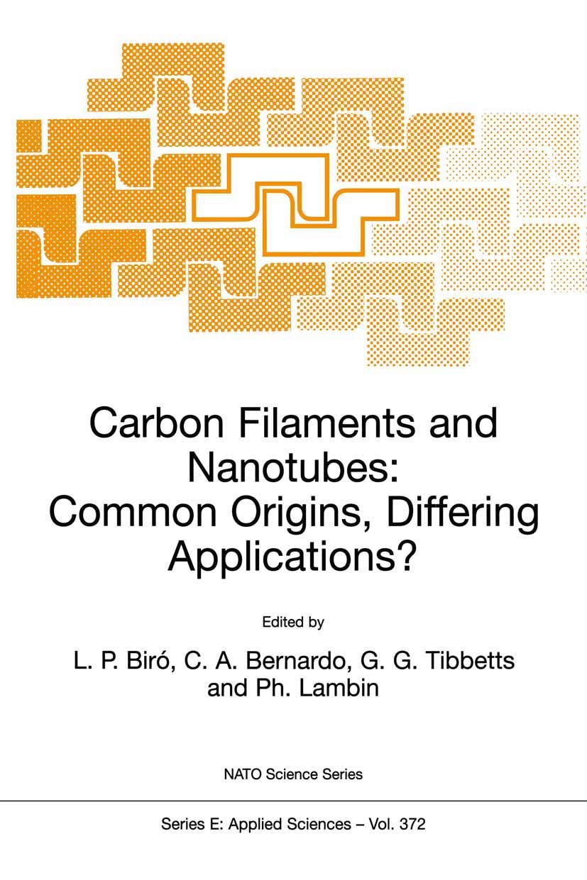 Carbon Filaments and Nanotubes: Common Origins, Differing Applications? (NATO Science Series E:, 372),Used