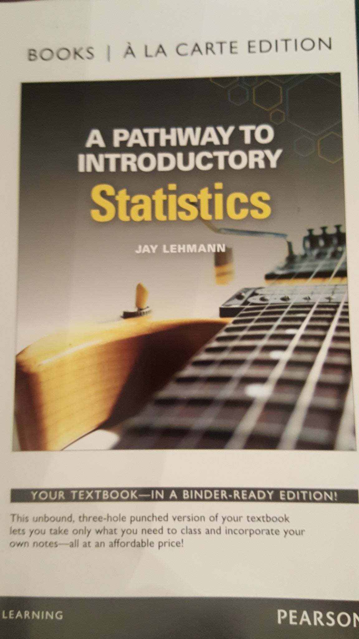 A Pathway To Introductory Statistics, Books A La Carte Edition,Used