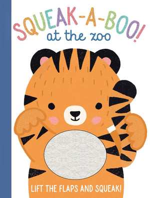 SqueakABoo! At The Zoo: LiftTheFlap Animal Board Book With Touch & Sound (Perfect Easter Basket Stuffer)