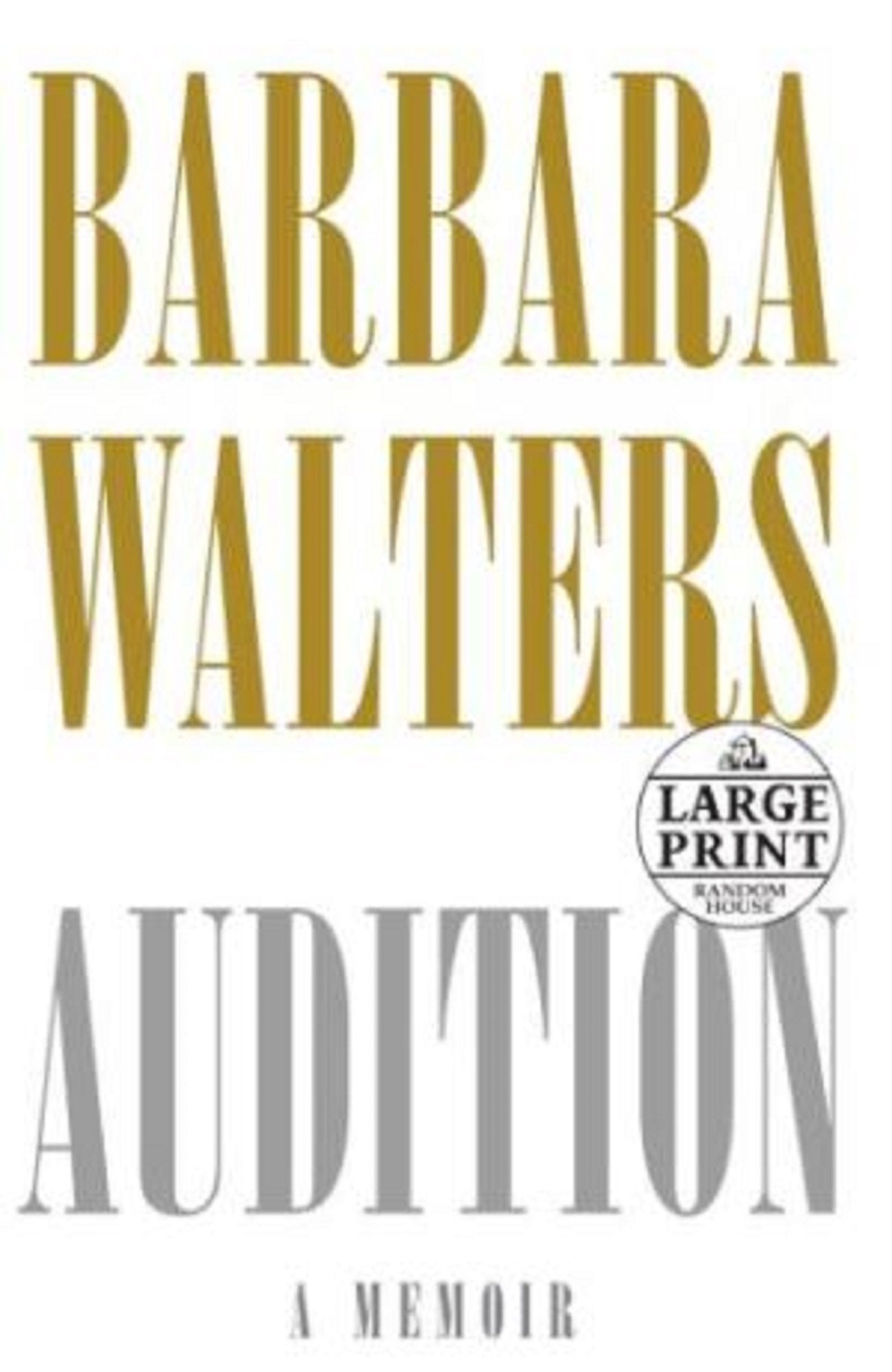 Audition: A Memoir (Random House Large Print)-used