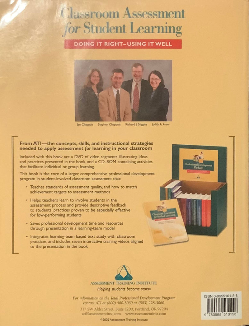 Classroom Assessment For Student Learning: Doing It Right  Using It Well,Used