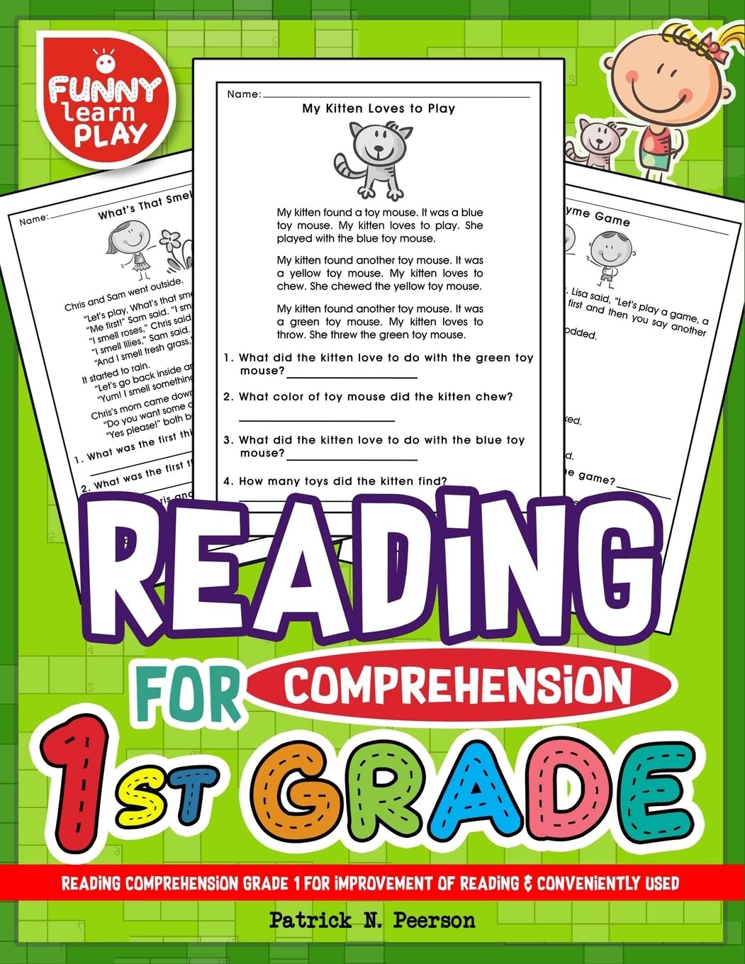 Reading Comprehension Grade 1 For Improvement Of Reading & Conveniently Used: 1St Grade Reading Comprehension Workbooks For 1St,New
