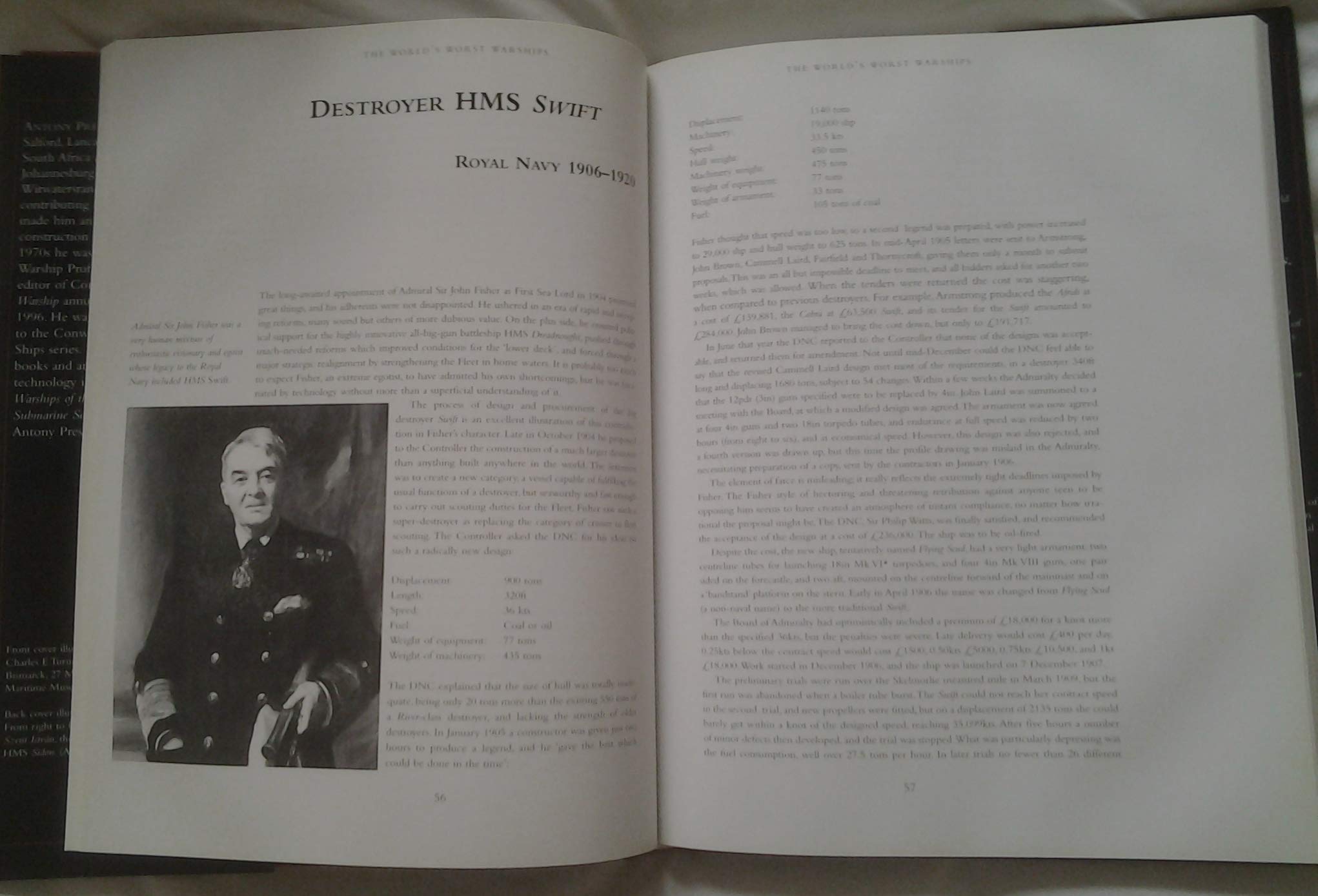 The World's Worst Warships: The Failures and Repercussions of Naval Design and Construction, 1860 to the present day,Used