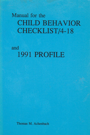 Manual for Child Behavior Checklist 418, 1991 Profile,Used