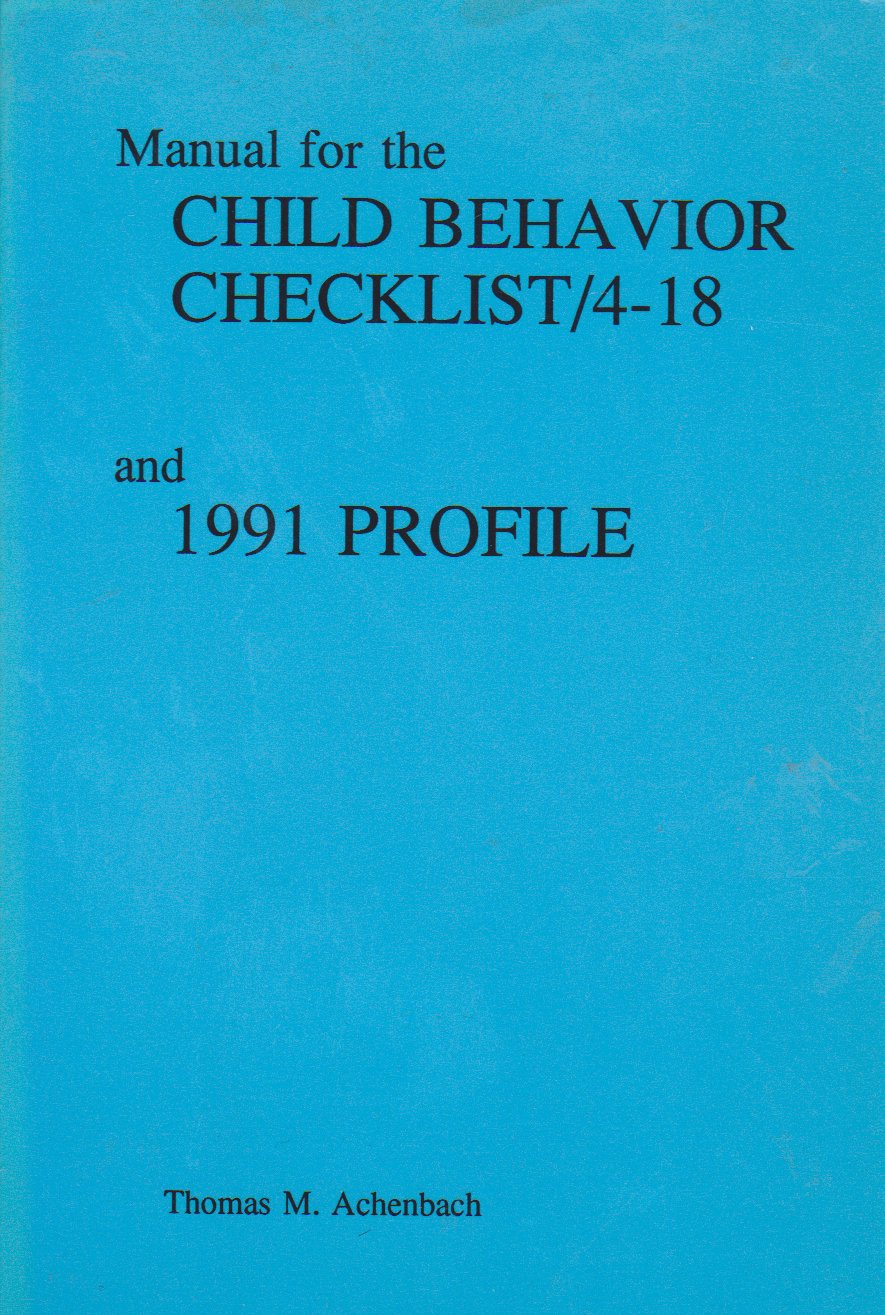 Manual for Child Behavior Checklist 418, 1991 Profile,Used