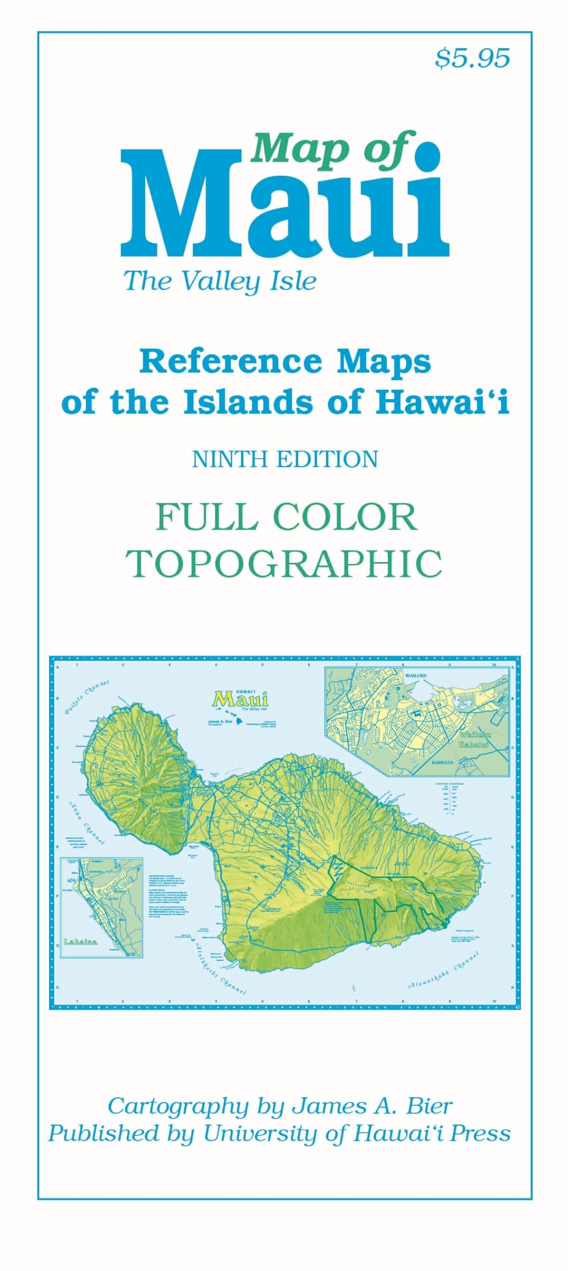 Map of Maui: The Valley Isle (Reference Maps of the Islands of Hawaii),Used