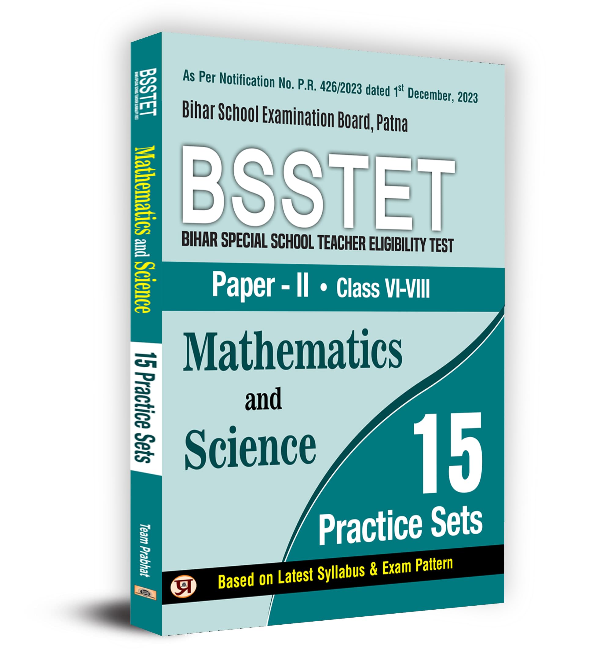 Bsstet Bihar Special School Teacher Eligibility Test Paper-2 Class 6-8 | Mathematics And Science 15 Practice Sets Book