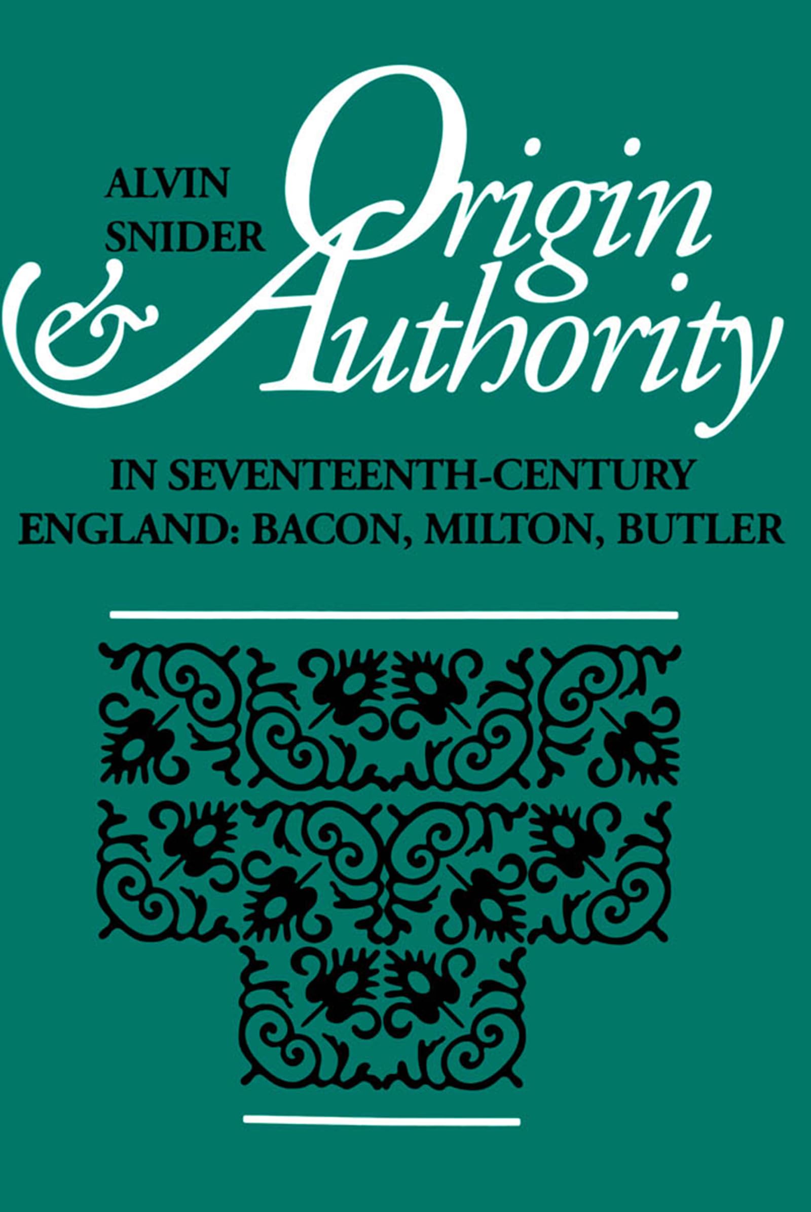 Origin and Authority in SeventeenthCentury England,Used