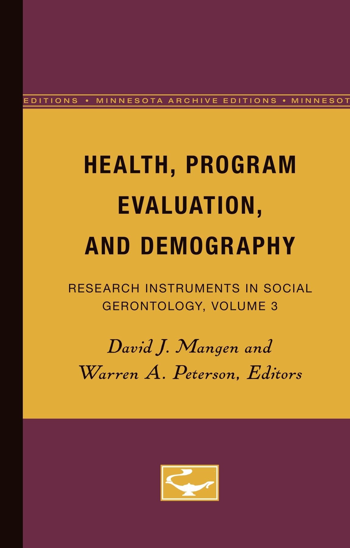 Health, Program Evaluation, And Demography,Used