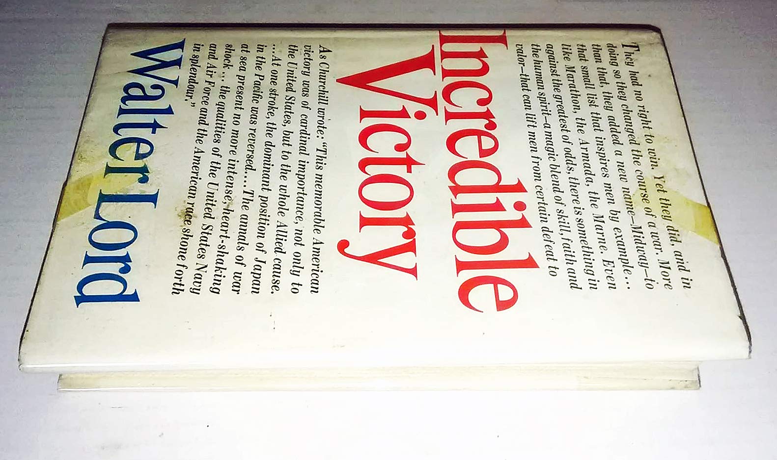 Incredible Victory,Used