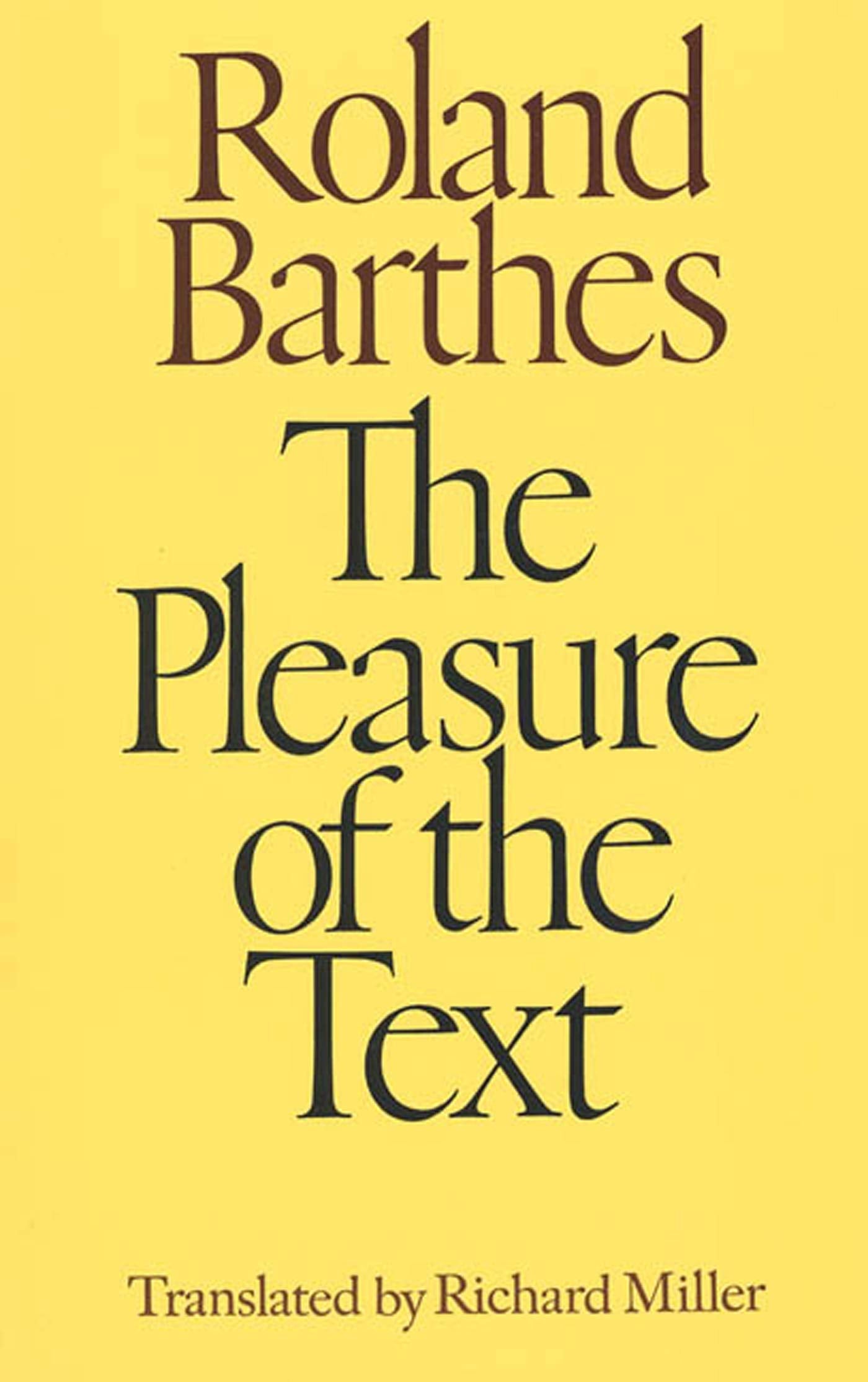 The Pleasure of the Text,Used