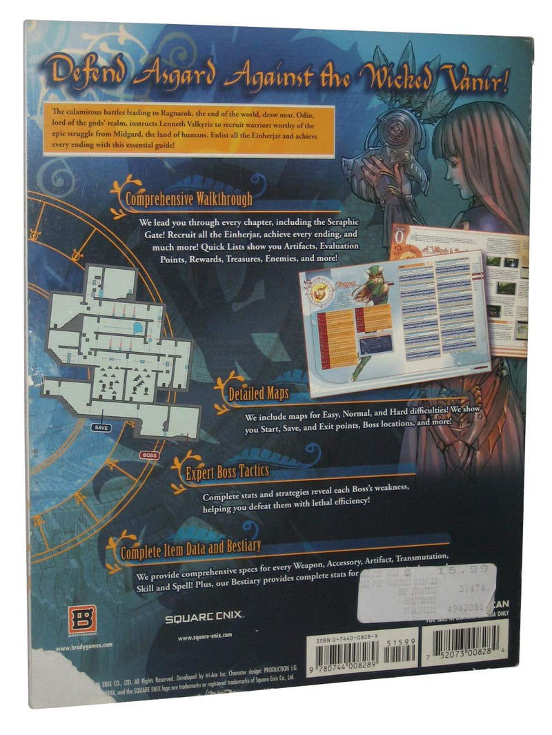 Valkyrie Profile: Lenneth Official Strategy Guide,Used