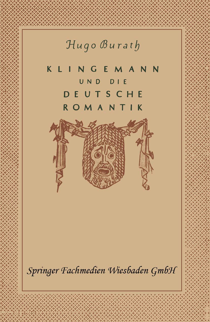August Klingemann und die Deutsche Romantik (German Edition),Used