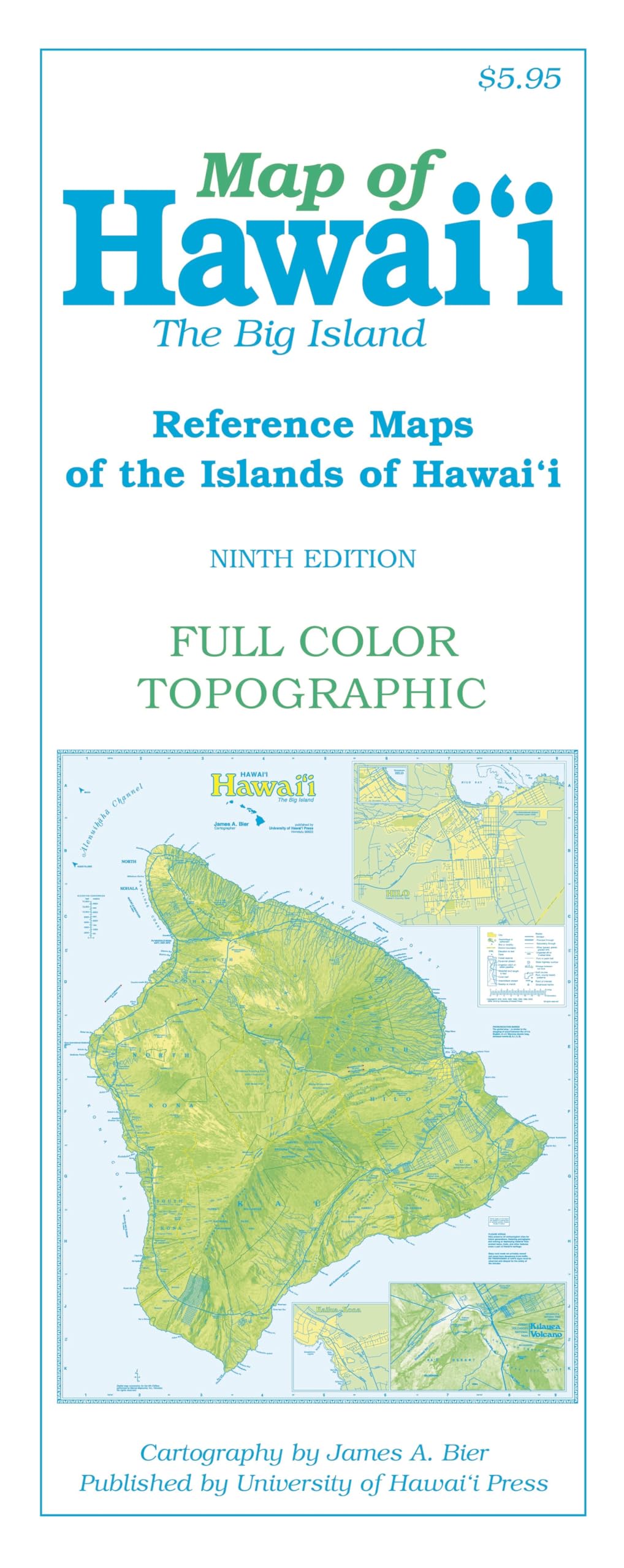 Map Of Hawaii: The Big Island (Reference Maps Of The Islands Of Hawaii),New