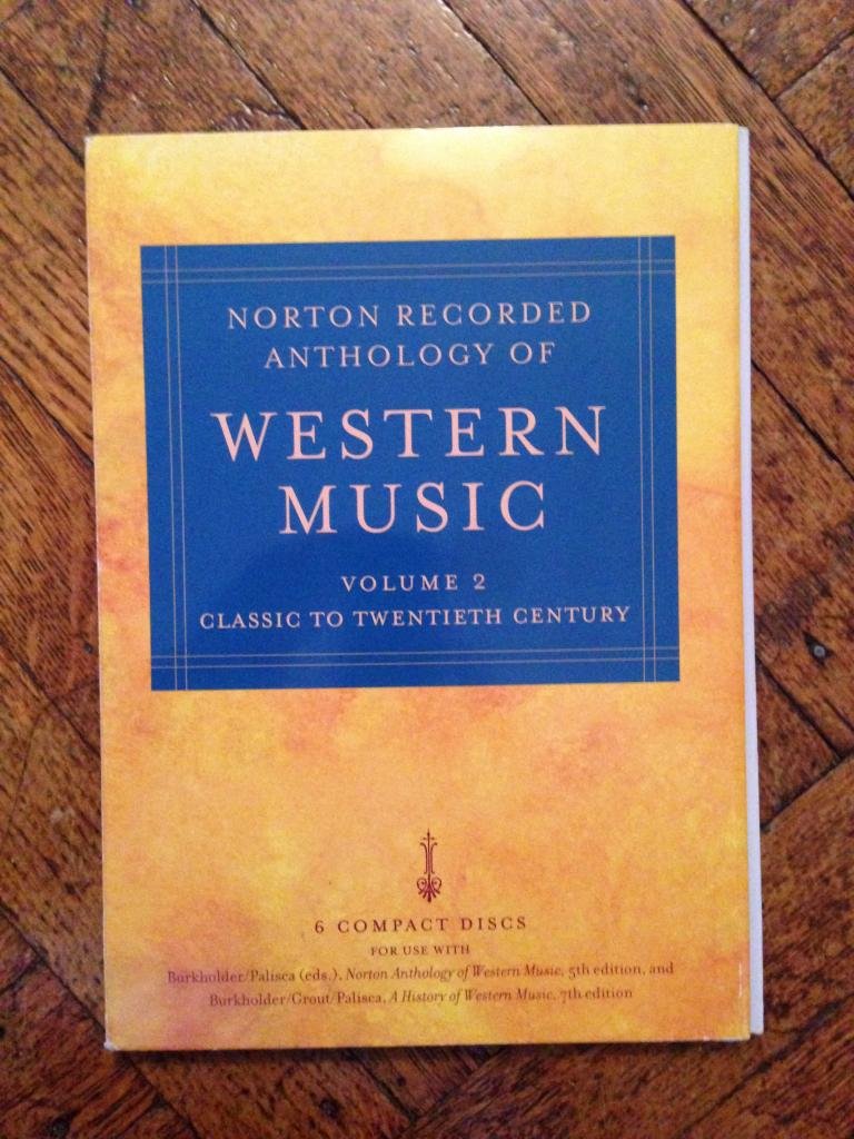 Norton Recorded Anthology of Western Music (Fifth Edition) (2: Classic to Twentieth Century) ( Vol 2),Used