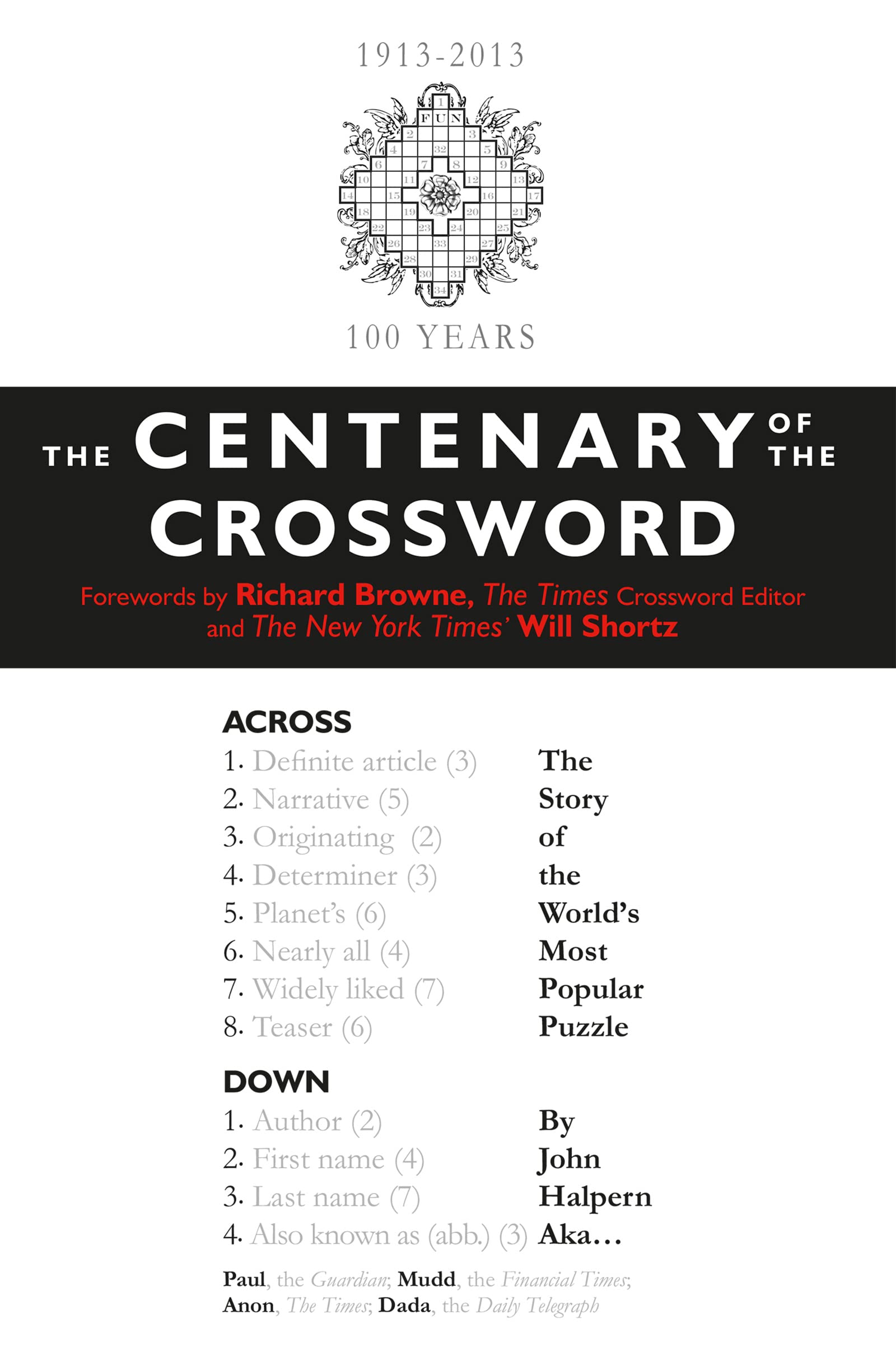 Centenary of the Crossword: The Story of the World's Most Popular Puzzle,Used