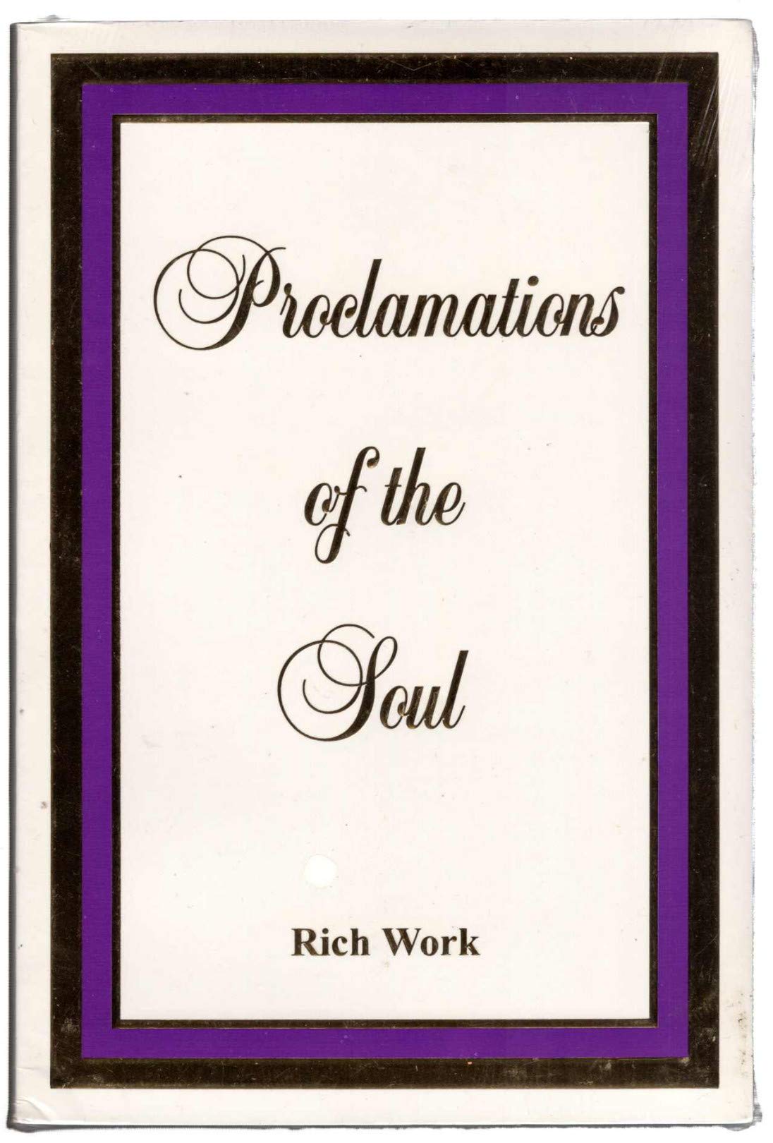 Proclamations of the Soul,Used