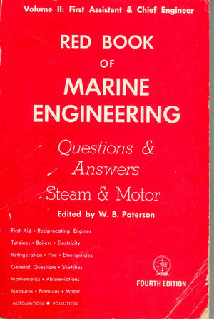 Red Book Of Marine Engineering: Questions And Answers