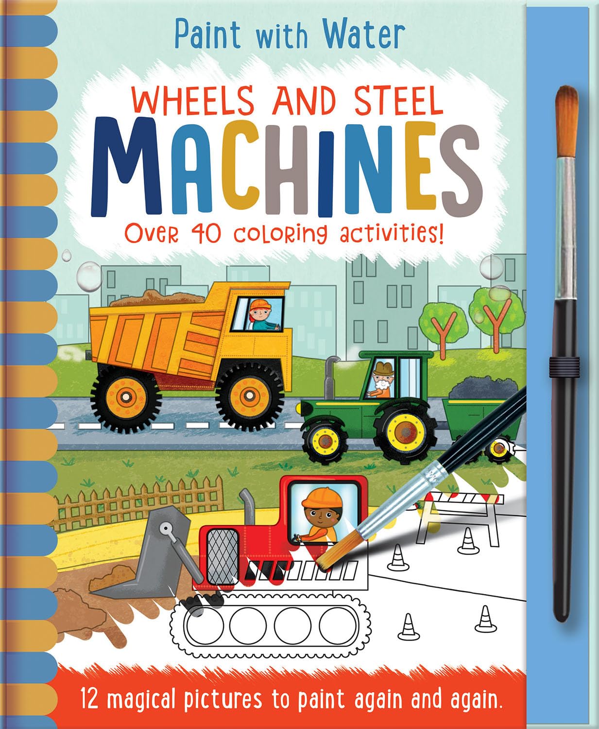 Wheels and Steel  Machines (Paint with Water),Used