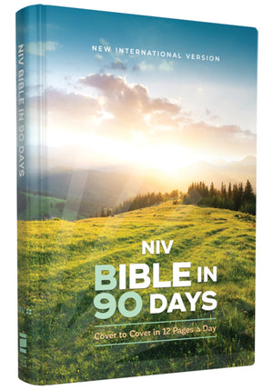 Niv, Bible In 90 Days, Hardcover: Cover To Cover In 12 Pages A Day