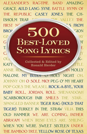 500 BestLoved Song Lyrics (Dover Song Collections),New
