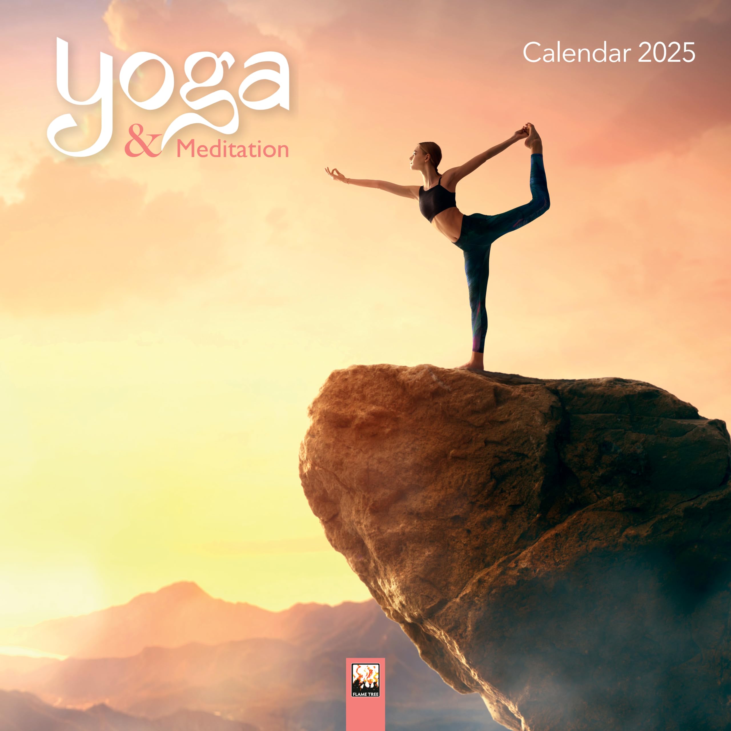 Yoga & Meditation Wall Calendar 2025 (Art Calendar),New